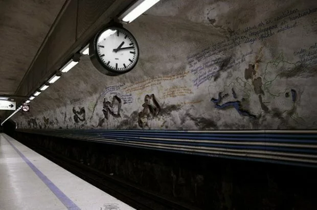 thumbs beautifulphotographsofstockholmmetro29 Самое красивое метро в мире