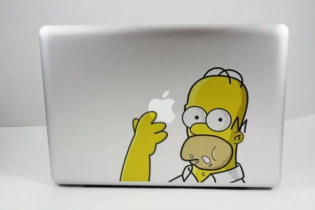 thumbs cool macbook stickers homer simson Авторские наклейки на MacBook