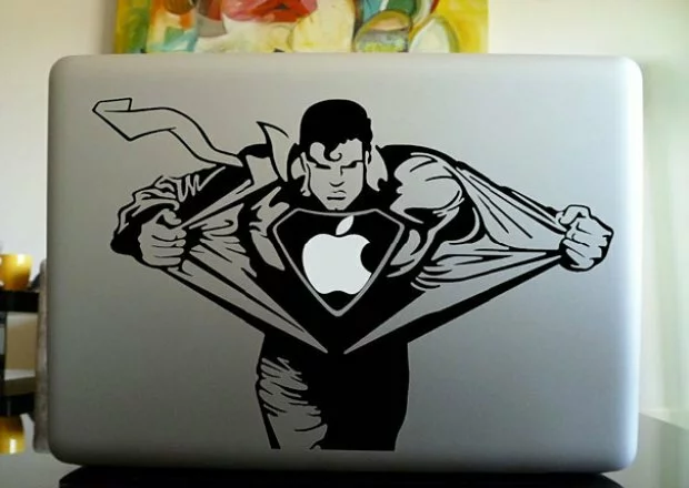 thumbs cool macbook stickers superman Авторские наклейки на MacBook